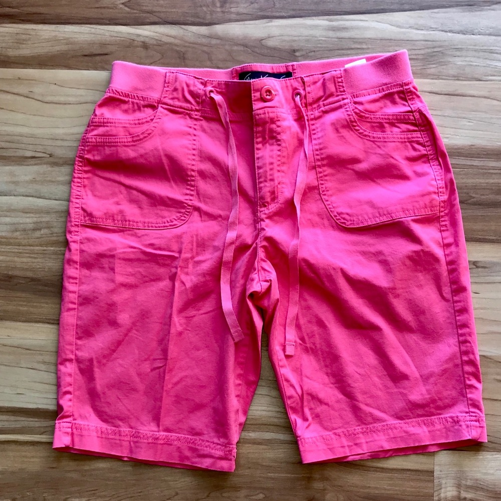 Gloria Vanderbilt Drawstring & Elastic Shorts